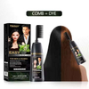 OEM 2 In 1professional Permanent Wholesale Easy Shampoo Natural Black Hair Dye Color Cream With Comb