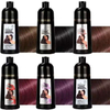 OEM ODM 3 In 1 Instant 500ml Bottle Japanese White Hair Black Color Cream Dark Brown Hair Dye Shampoo