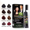 OEM 2 In 1professional Permanent Wholesale Easy Shampoo Natural Black Hair Dye Color Cream With Comb