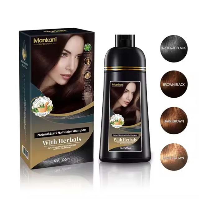 OEM Premium Hair Color Shampoo Ammonia Free Cover Gray Natural Black Hair Dye Shampoo Tintes Para El Cabello