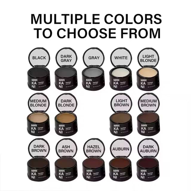 OEM Windproof Sweatproof Hairline Shadow Powder Organic Hair Fibers Black Hairline Powder Polvos Para Cabello