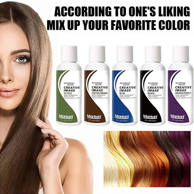 Oem Wholesale Blue Silver Professional Colorful Hair Dye Human Hair Wigs Semi Permanent Hair Color