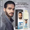 OEM Wholesale Beard Dye Shampoo Fast 5 Minutes Hair Color Dye 200ML Beard Color For Men