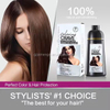 OEM ODM 3 In 1 Instant 500ml Bottle Japanese White Hair Black Color Cream Dark Brown Hair Dye Shampoo