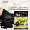 Free Sample Herbal Hair Dye Shampoo Black Sachet 3 In 1 Cover White Grey White Hair For Women Men