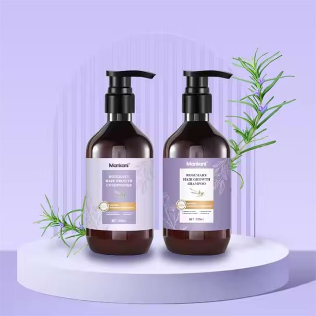 OEM Organic Anti Hair Loss Rosemary Shampoo And Rosemary Conditioner Hair Growth Rosemary Essential Oil Shampoo