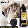 OEM Silky Permanent Gray Hair Treatment Organic Liquid Easy Direct Ginger Instant Magic Black Dye Hair Shampoo