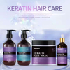 OEM Keratin Repair Hair Mask Hair Treatment Natural Organic Deep Repair Damaged Hair Color Shampoo and Conditioner Set