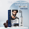Fast Beard and Hair Dye Comb for Men Natural Black Herbal Formula Ammonia Free Gray Coverage OEM ODM Hair Color Cream